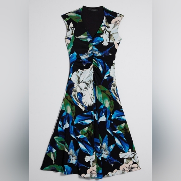 White House Black Market Matte Jersey Midi Dress - Picture 5 of 6